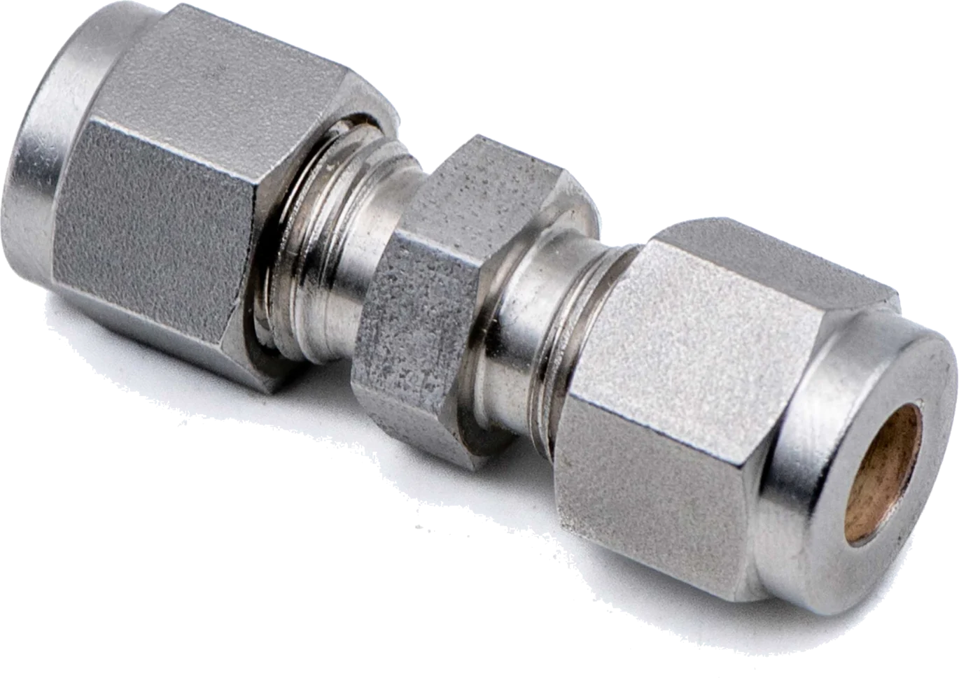 Twin-ferrule tube union