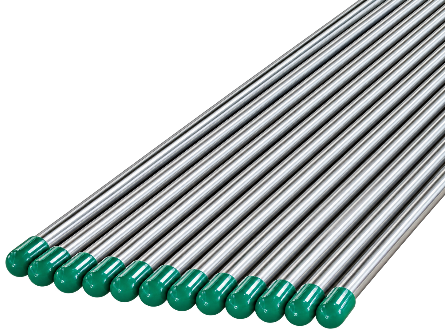Bundle of seamless stainless instrumentation tubing