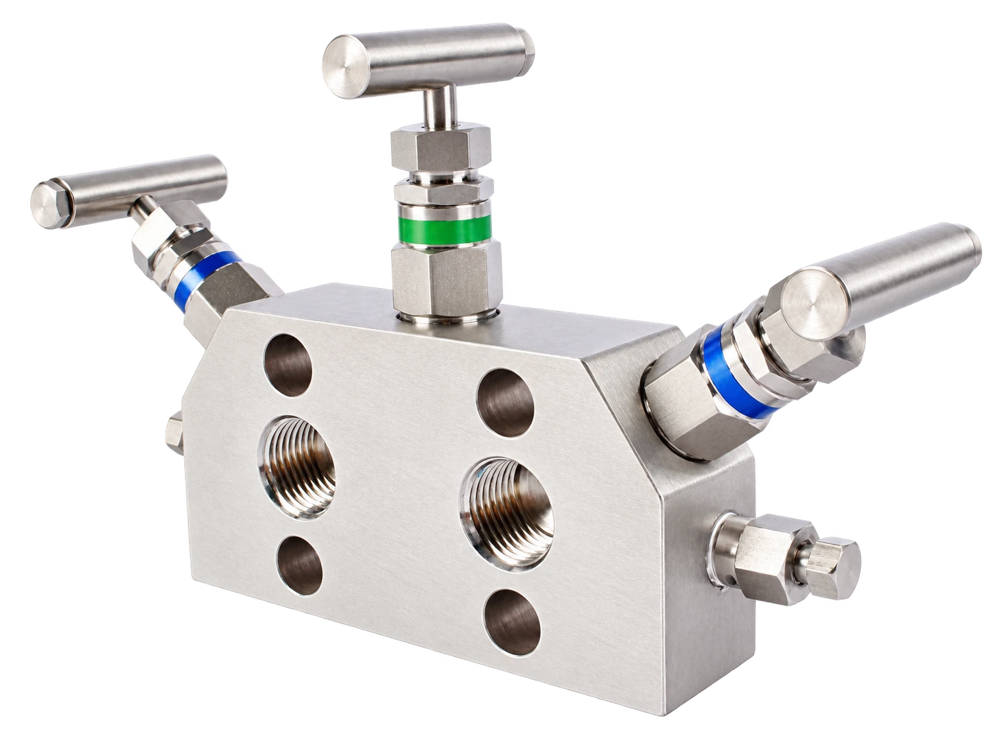 Three-valve instrument manifold